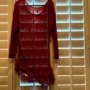 Tunic top overlay size small